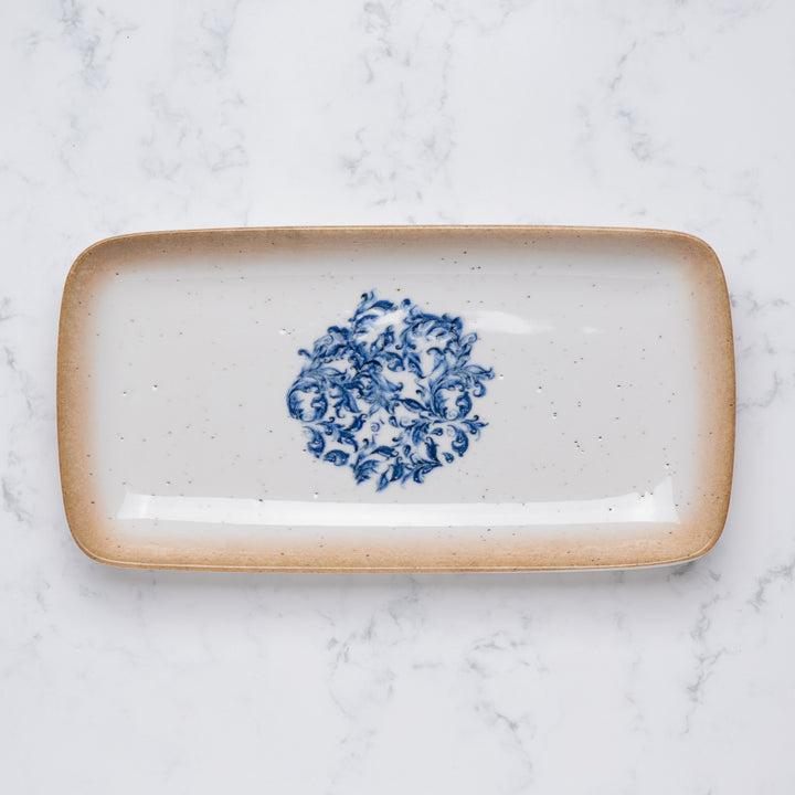 Rectangle Plate | Amalfi | Porcelain, Set of 6