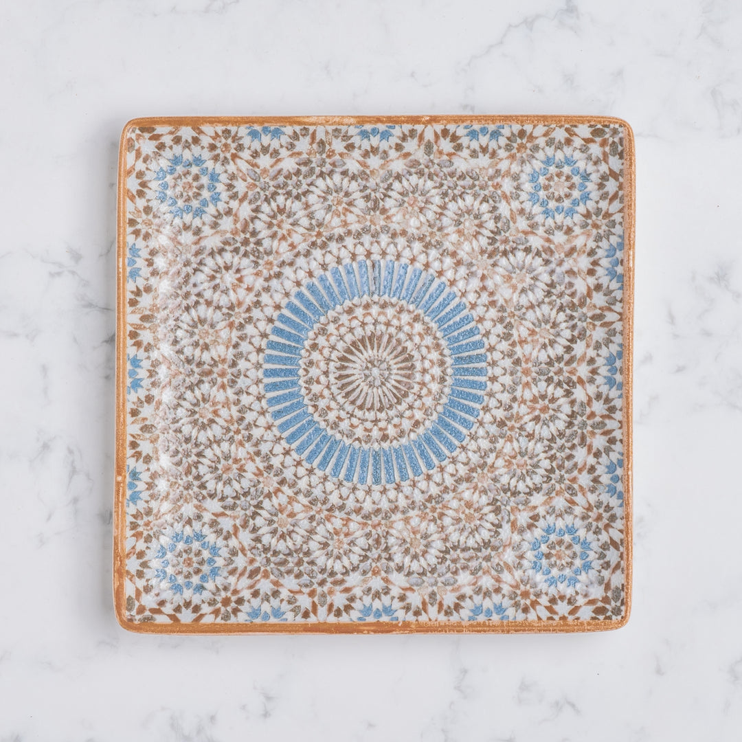 Square Platter With Foot | Porcelain, 6.2" | Pack of 12