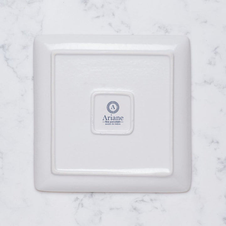 Square Platter With Foot | Porcelain, 6.2" | Pack of 12