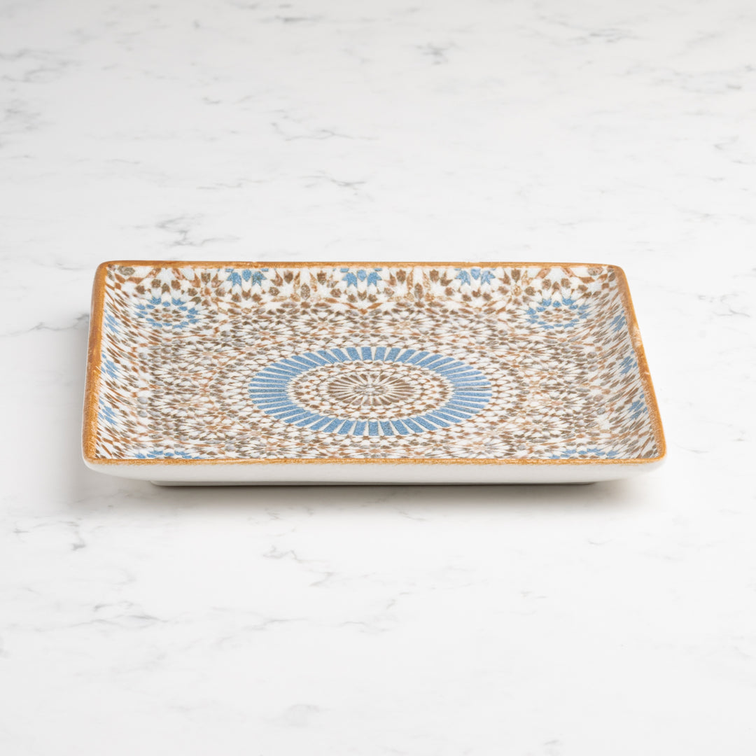 Square Platter With Foot | Porcelain, 6.2" | Pack of 12