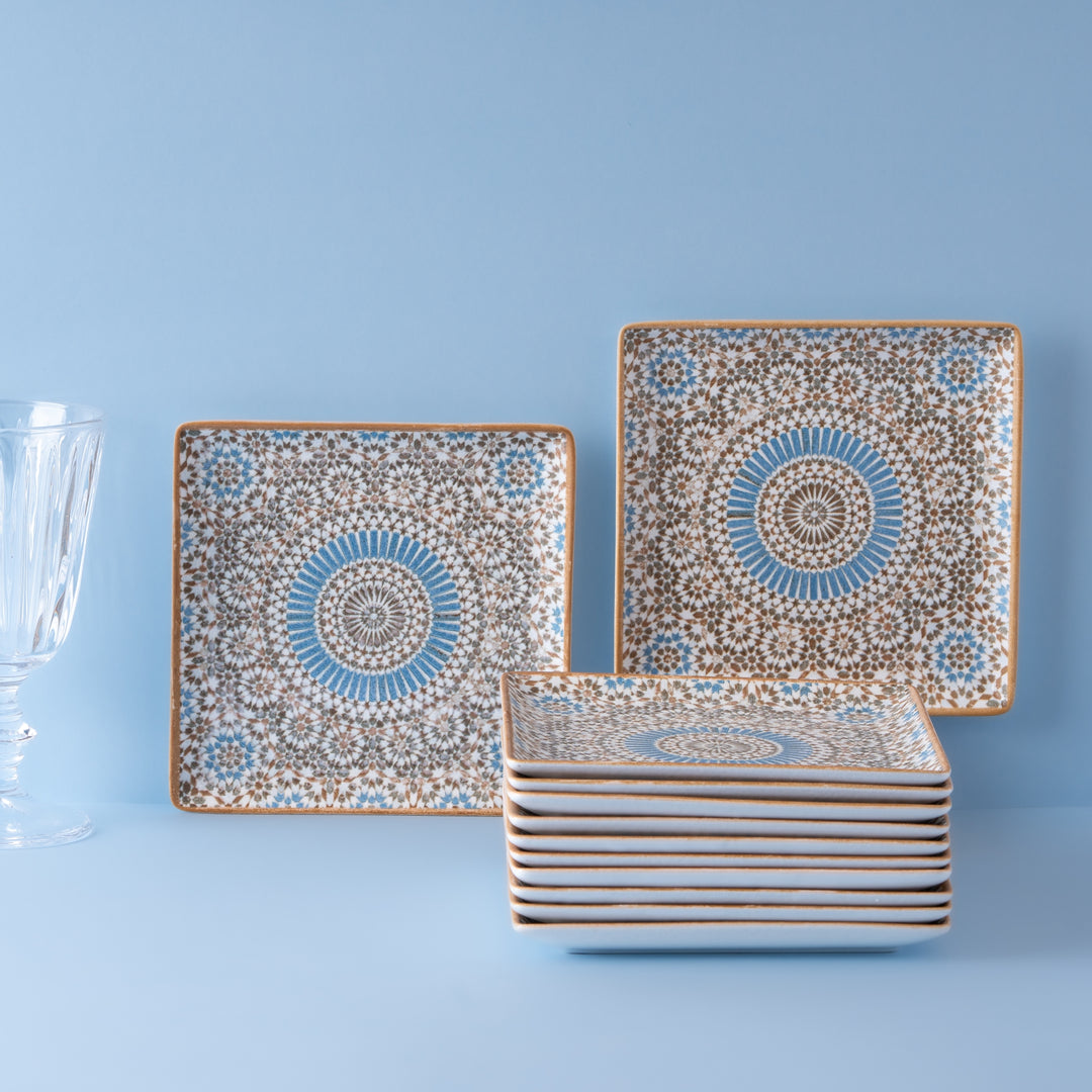 Square Platter With Foot | Porcelain, 6.2" | Pack of 12