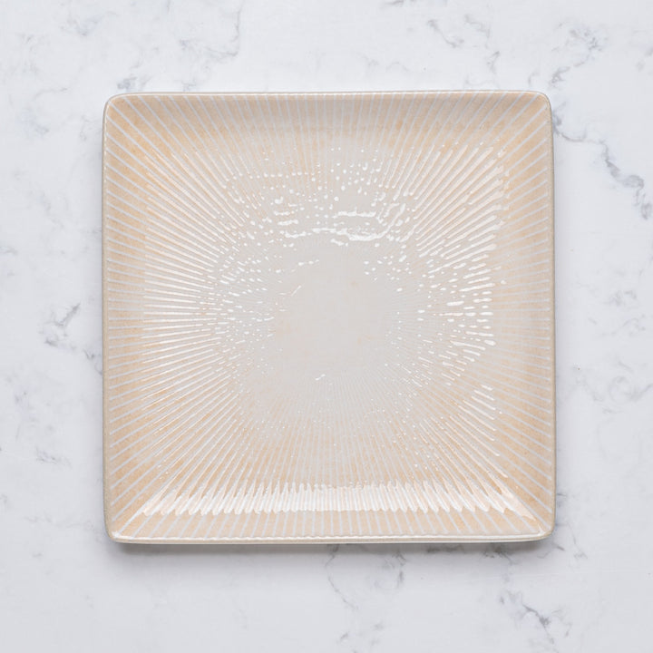 Square Platter With Foot | Pack of 12 | Porcelain