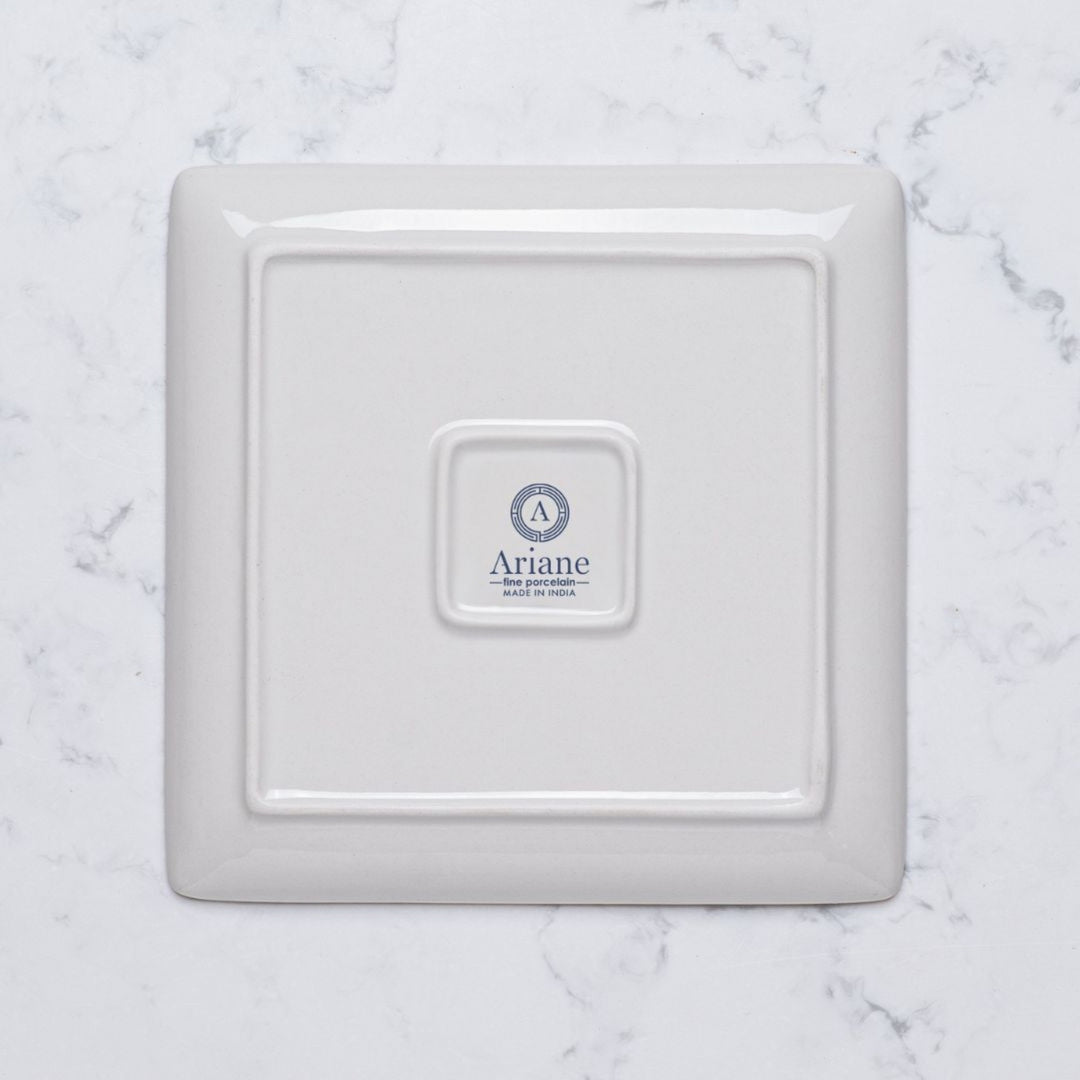 Square Platter With Foot | Pack of 12 | Porcelain