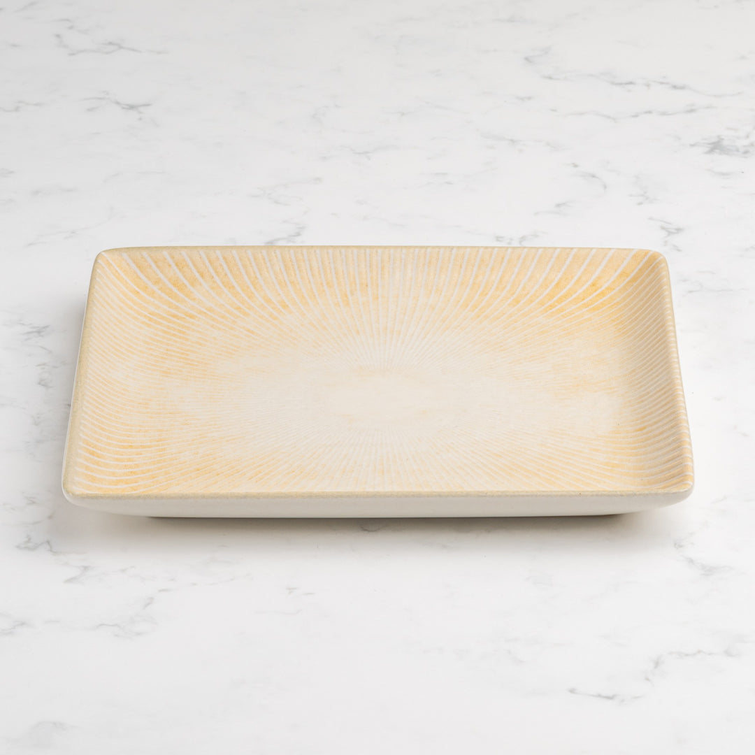 Square Platter With Foot | Pack of 12 | Porcelain