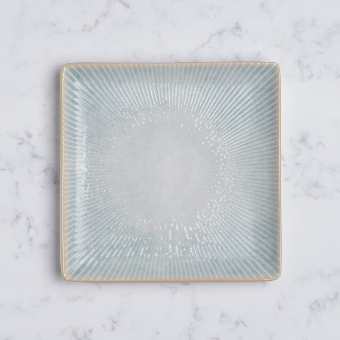Square Platter With Foot | 6.29", Porcelain | Pack of 12