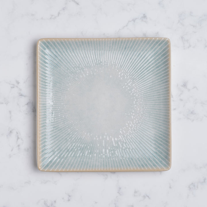 Square Platter With Foot | 6.29", Porcelain | Pack of 12