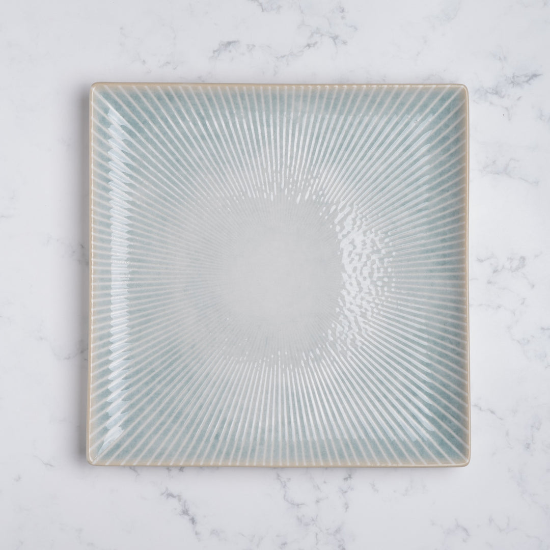 Square Platters with Foot |  Porcelain | Pack of  6