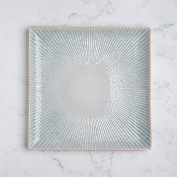 Square Platters with Foot |  Porcelain | Pack of  6
