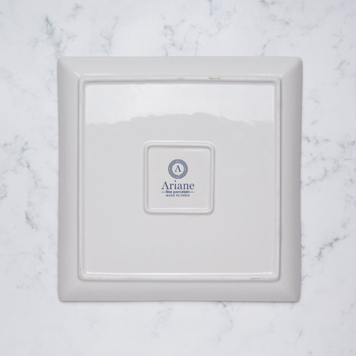 Square Platters with Foot |  Porcelain | Pack of  6