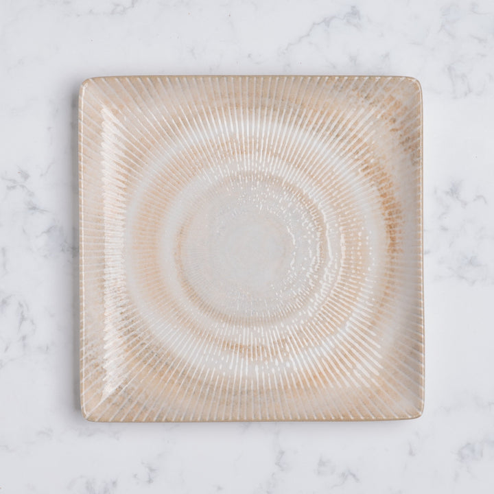Premium Square Platter with Foot | Porcelain | 6.2" | Set of 12
