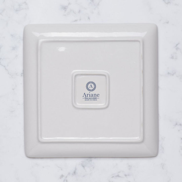 Premium Square Platter with Foot | Porcelain | 6.2" | Set of 12