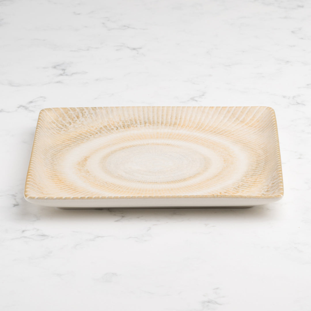 Premium Square Platter with Foot | Porcelain | 6.2" | Set of 12