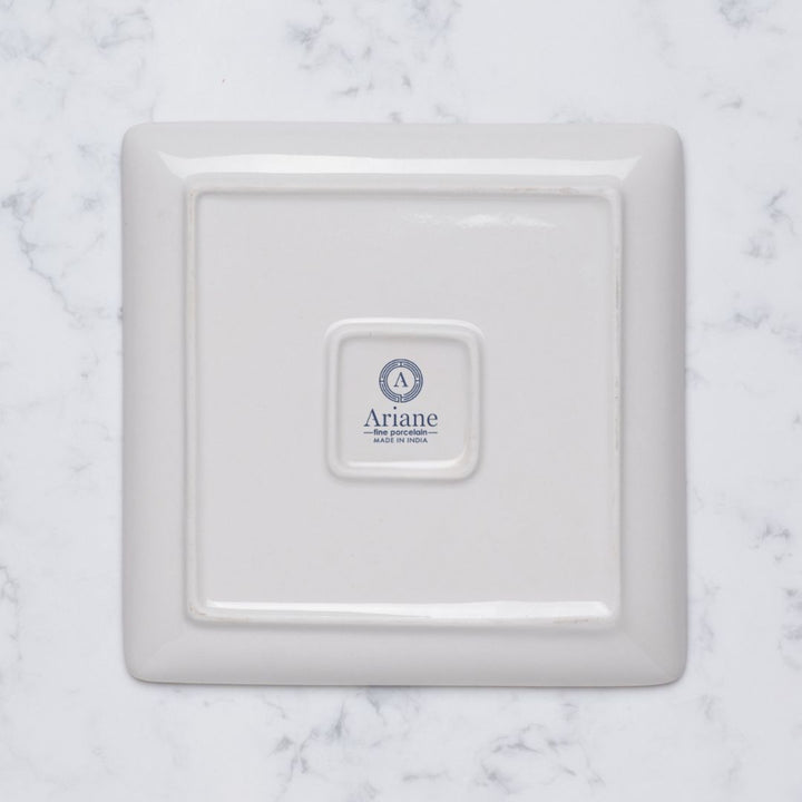 Square Platter With Foot | 6.2", Porcelain | Pack of 12