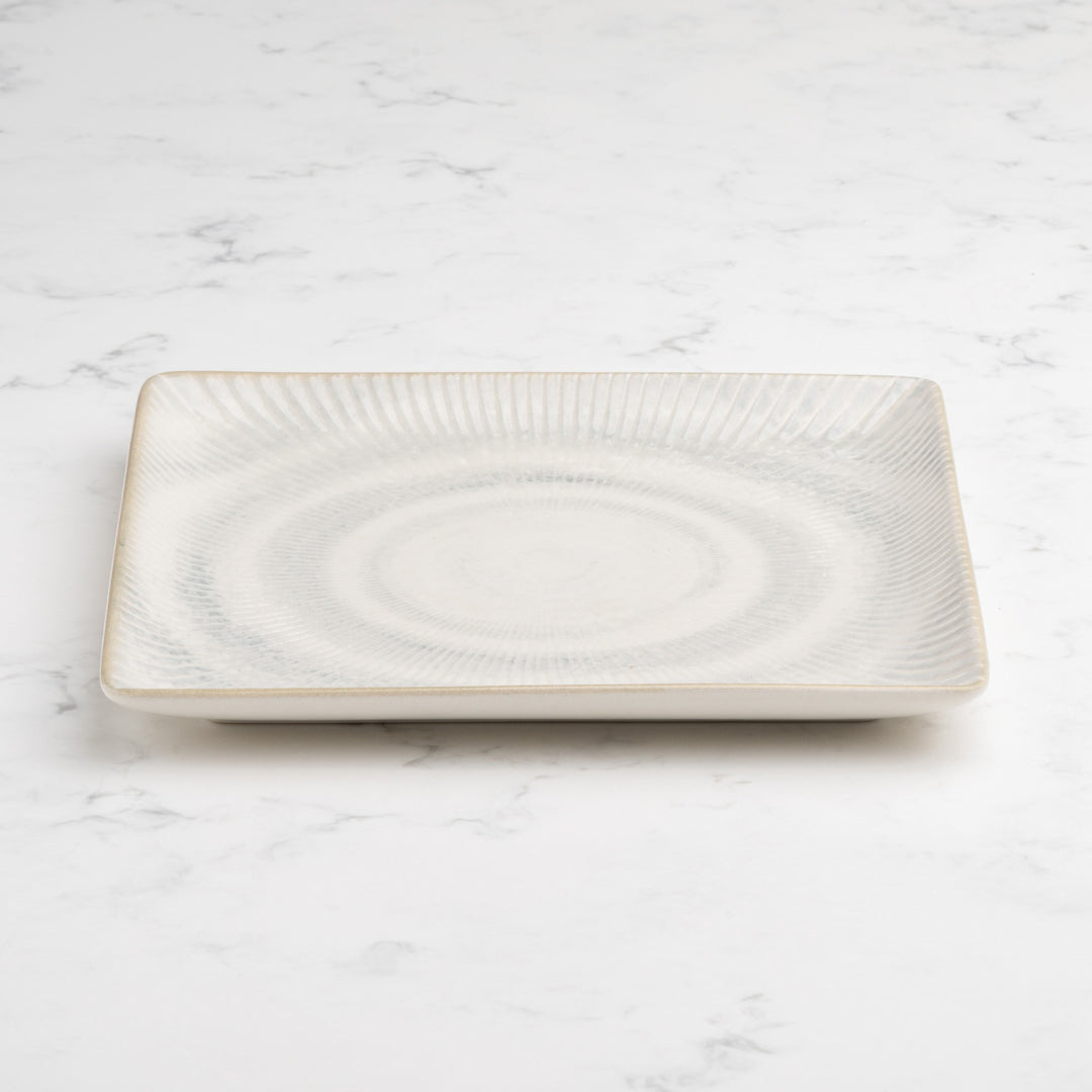 Square Platter With Foot | 6.2", Porcelain | Pack of 12