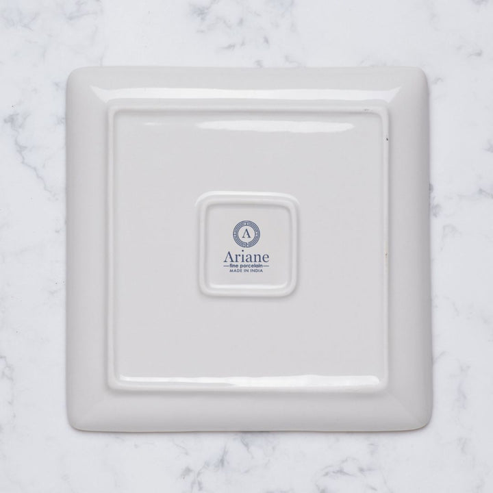Square Platter With Foot | 6.2"| Porcelain, Pack of 6