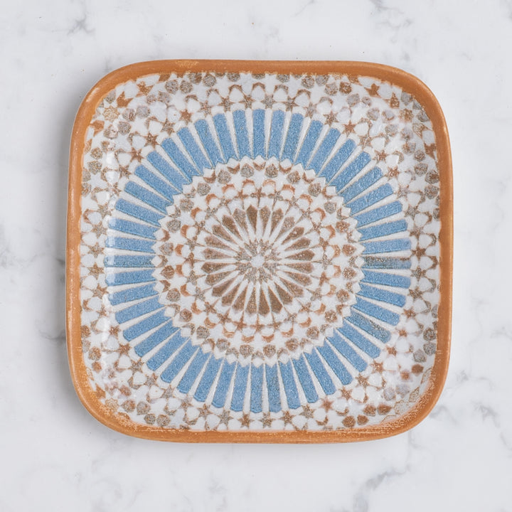 Porcelain Square Plate | Tangier, Set of 18