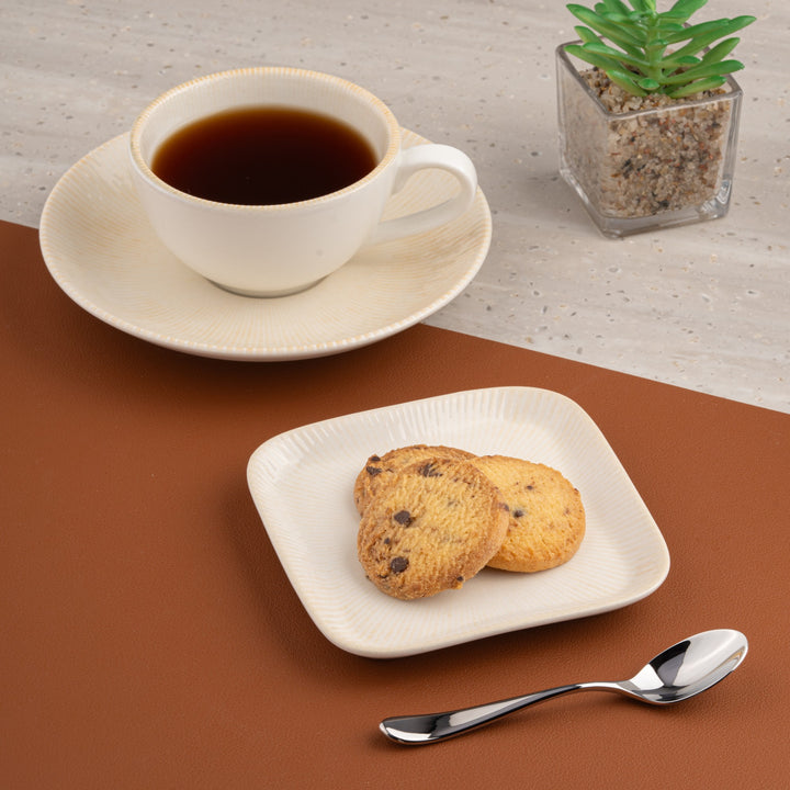Square Plate | 4.4", Porcelain | Pack of 18