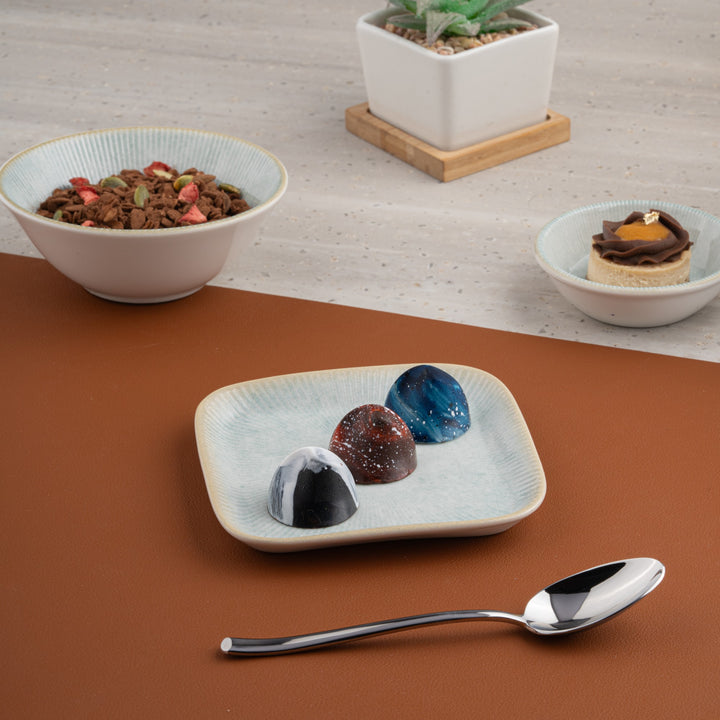Square Plate| Porcelain, 4.4 | Pack of 18