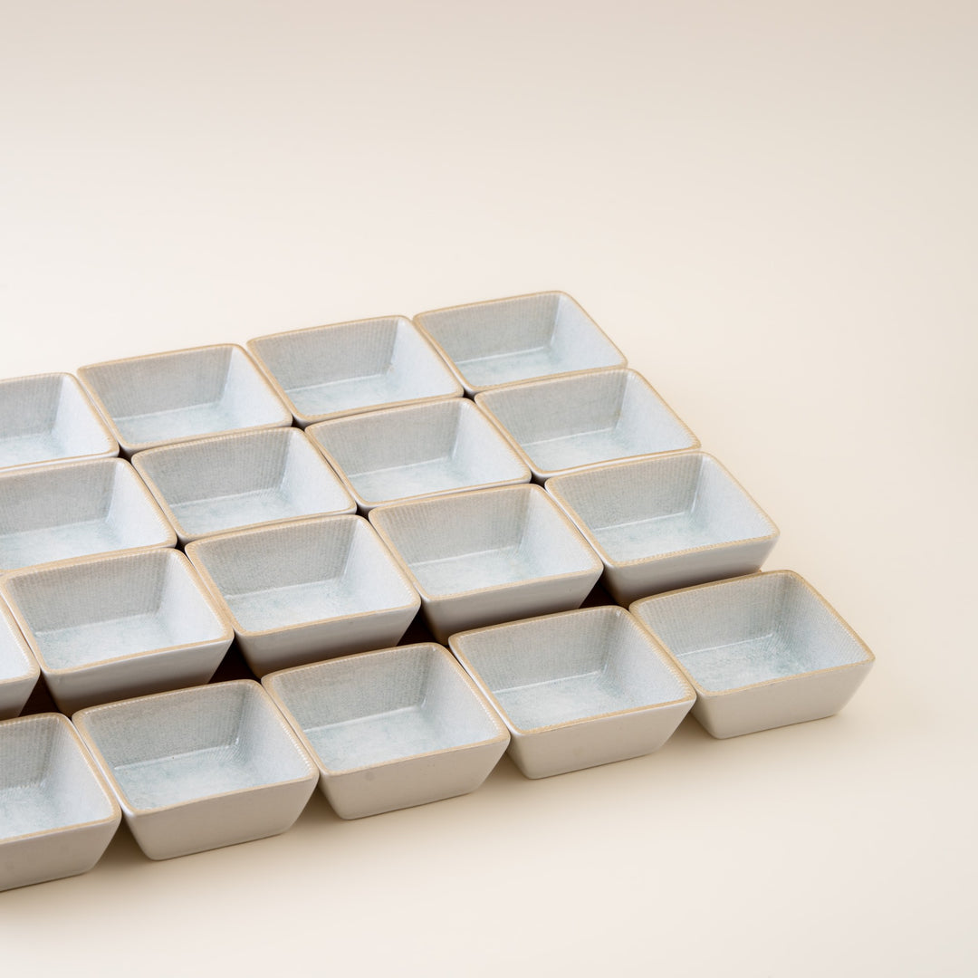 Square Plate| Porcelain, 4.4 | Pack of 18