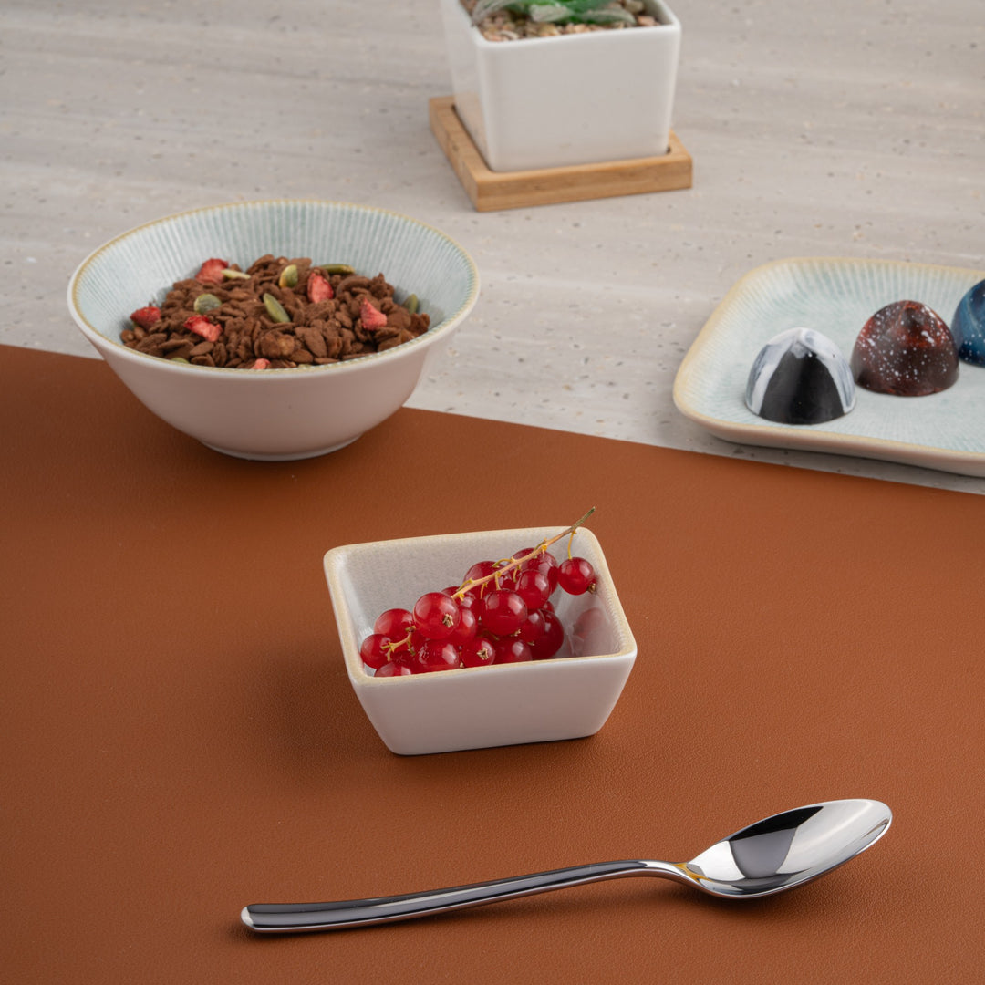 Square Plate| Porcelain, 4.4 | Pack of 18