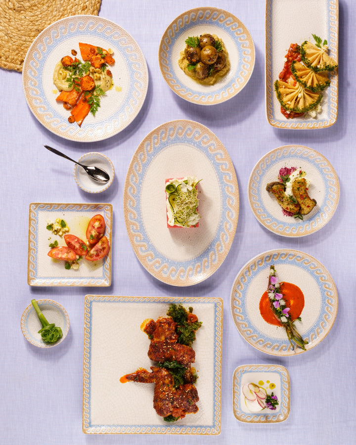 Deep Round Plate | Athena, Porcelain | Set of 18