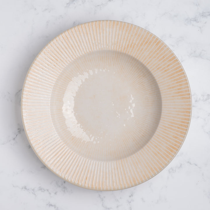 Porcelain Deep Plate | Sand, 8.45oz, | Pack of 12