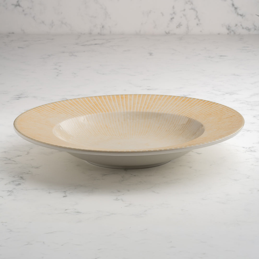 Porcelain Deep Plate | Sand, 8.45oz, | Pack of 12