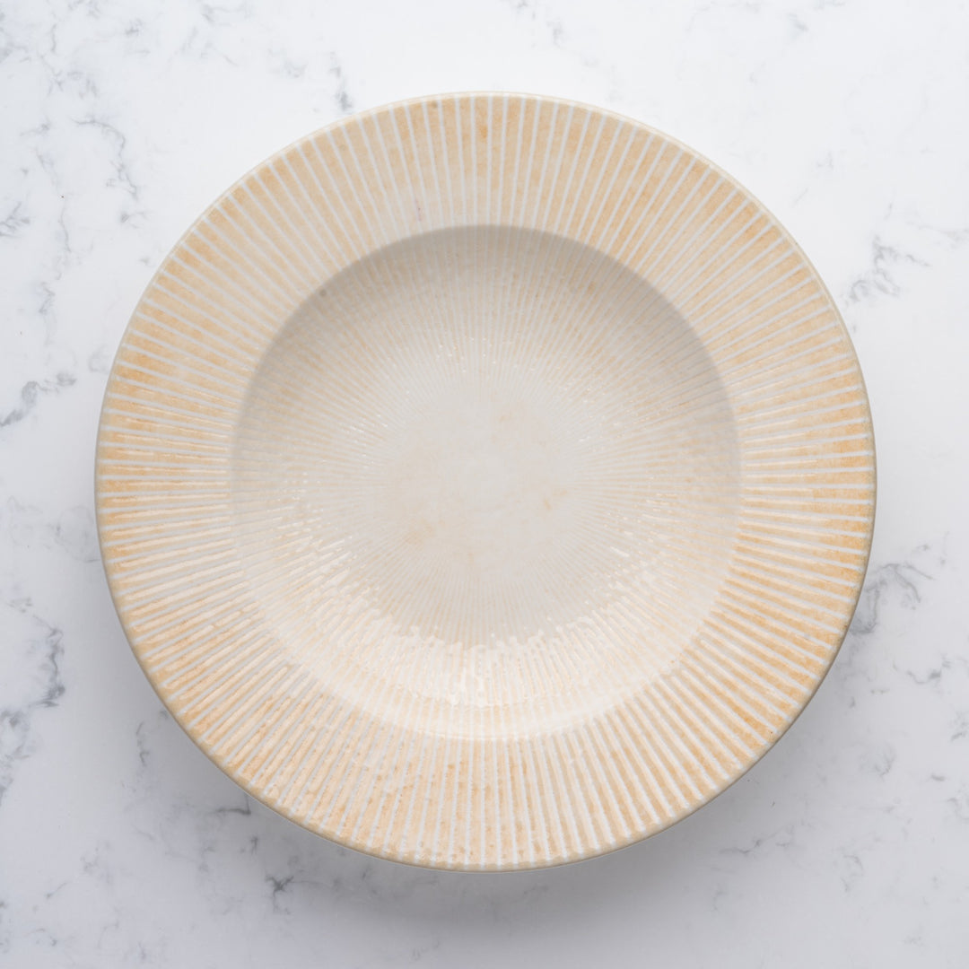 Porcelain Deep Plate | Sand, 11.83oz, | Pack of 12