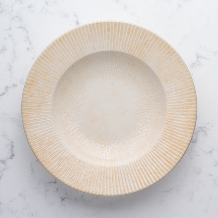Porcelain Deep Plate | Sand, 11.83oz, | Pack of 12