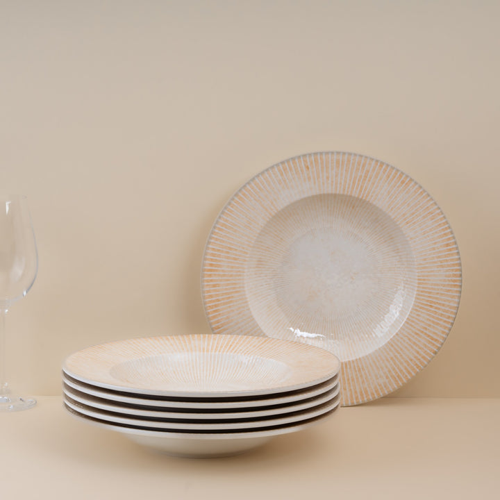 Porcelain Deep Plate | Sand, 11.83oz, | Pack of 12