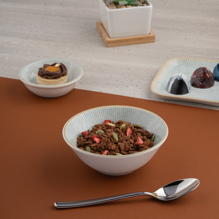 Elegant Porcelain Service Nappy Bowl | Set of 12