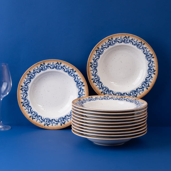 Deep Plate | Porcelain | Amalfi, Set of 12