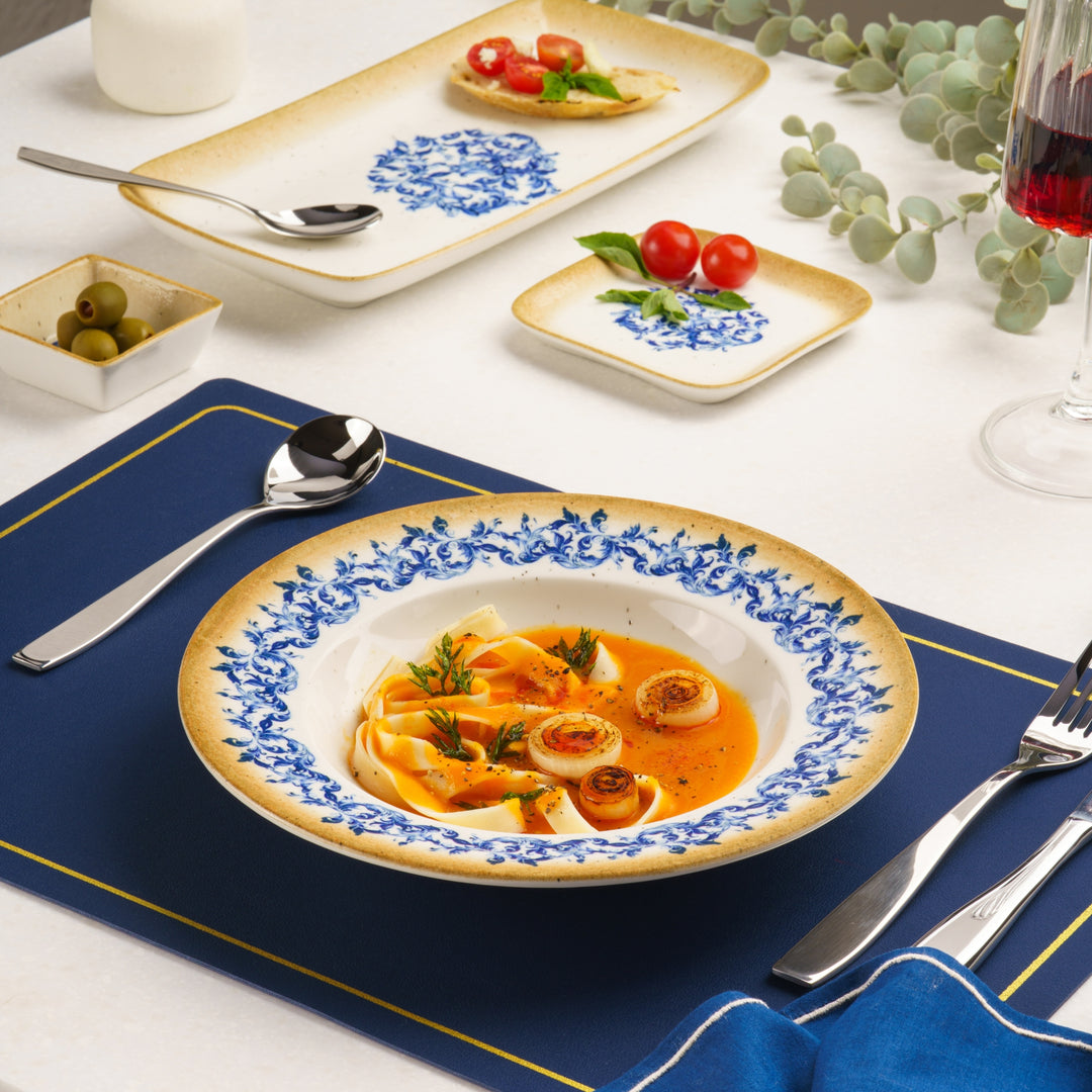 Deep Plate | Porcelain | Amalfi, Set of 12