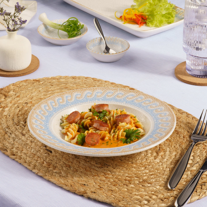 Deep Plate | Porcelain | 9", Pack of 12