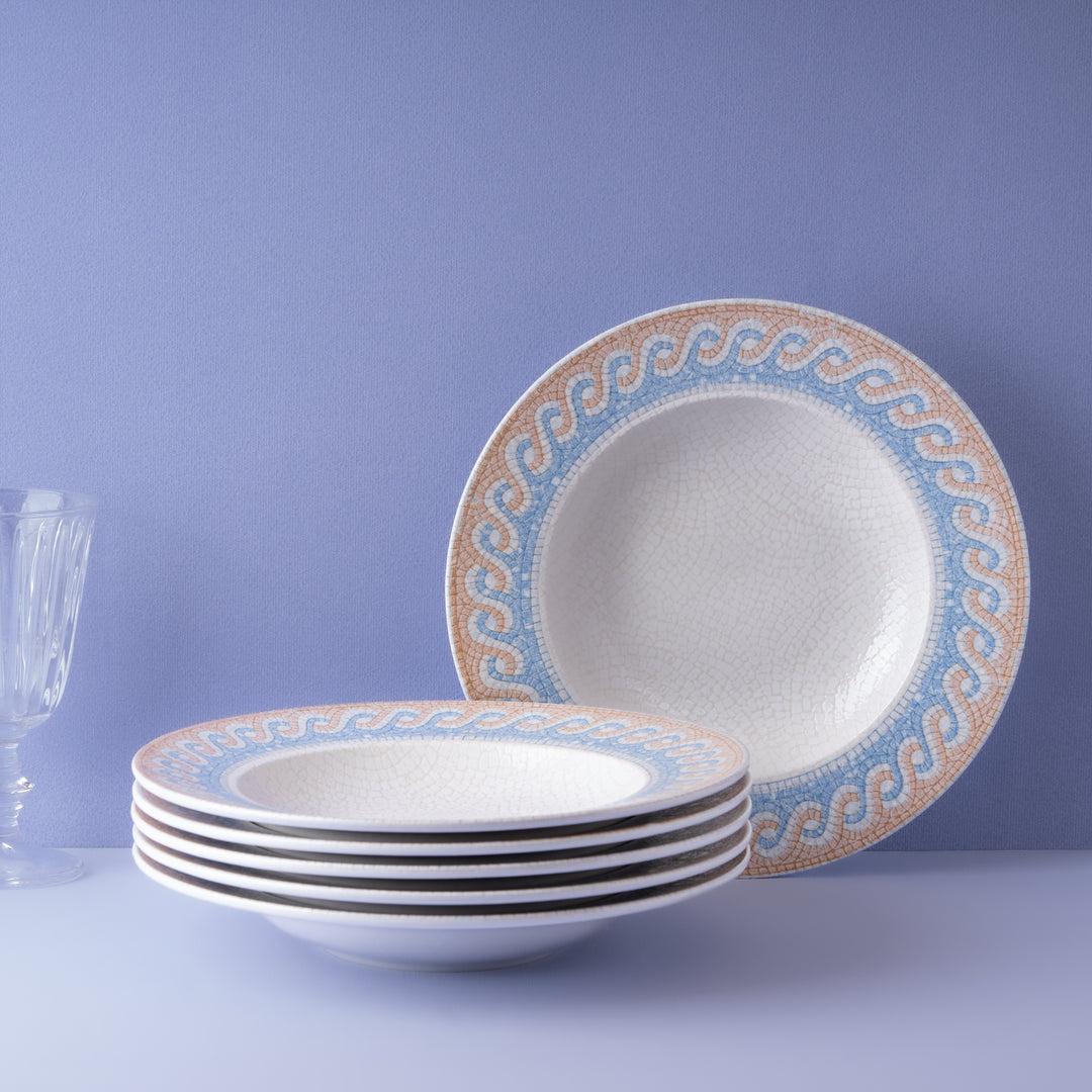 Deep Dining Plates | Porcelain | Pack of 6