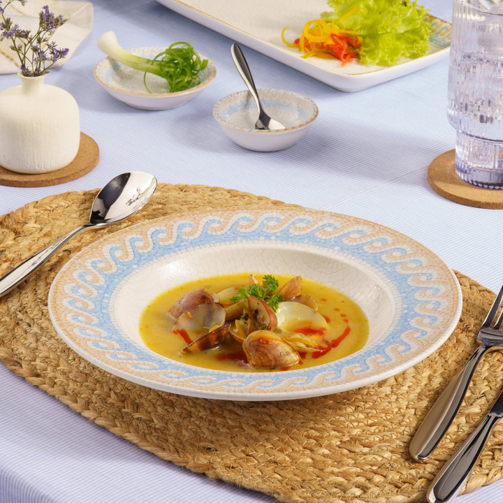 Deep Dining Plates | Porcelain | Pack of 6