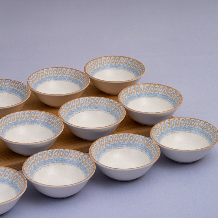 Bowl Service Nappy | Porcelain, Set of 12