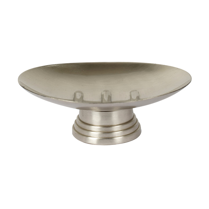 Soap Dish for Bathroom Counter,Shower & Kitchen | Brushed Pewter