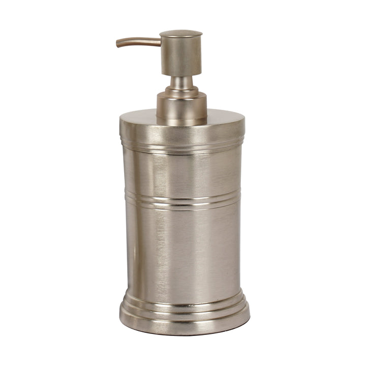Stainless Steel Liquid Soap Dispenser Pump Bottle | Bathroom Vanity & Kitchen Sink,Holds Soap,Lotion & Sanitizer | Brushed Pewter