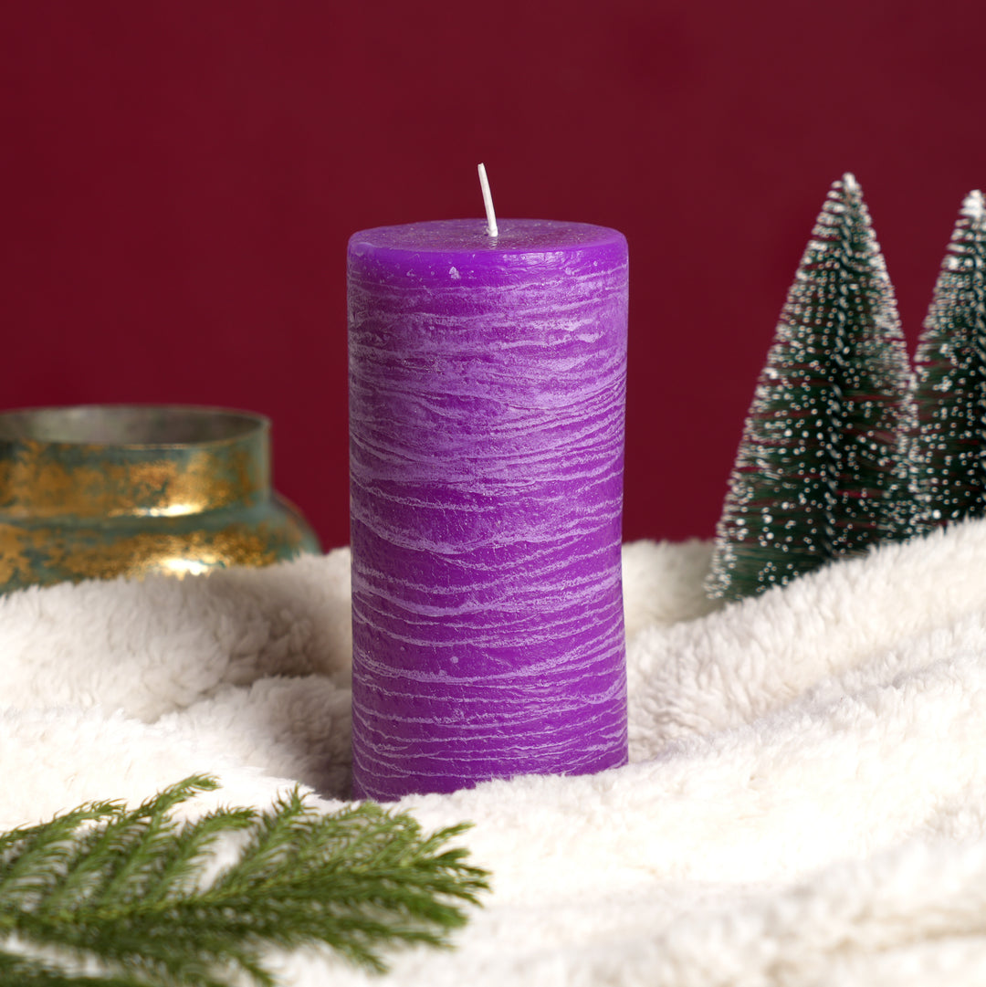 Pillar Candle | Rustic Finish | 6.5”