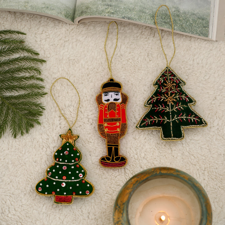 Decorative Tree Ornaments | Green | Hanging Decor
