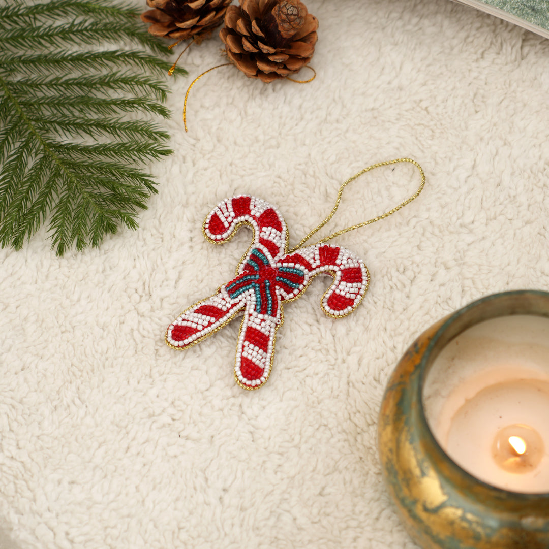 Decorative Hanging Candy Cane Ornament | Christmas Décor