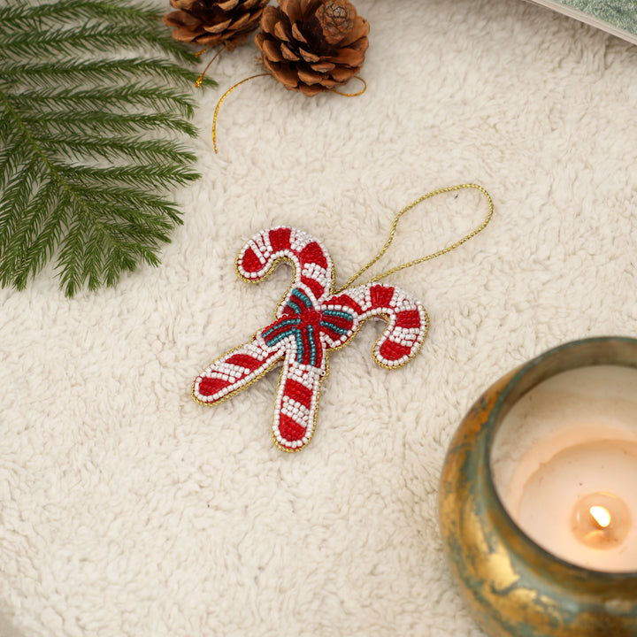 Decorative Hanging Candy Cane Ornament | Christmas Décor