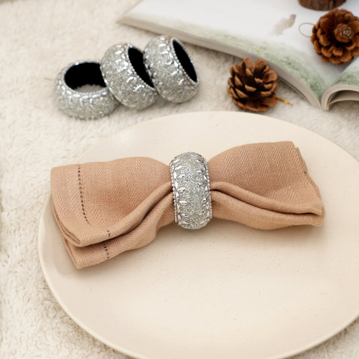 Festive Beaded Napkin Rings