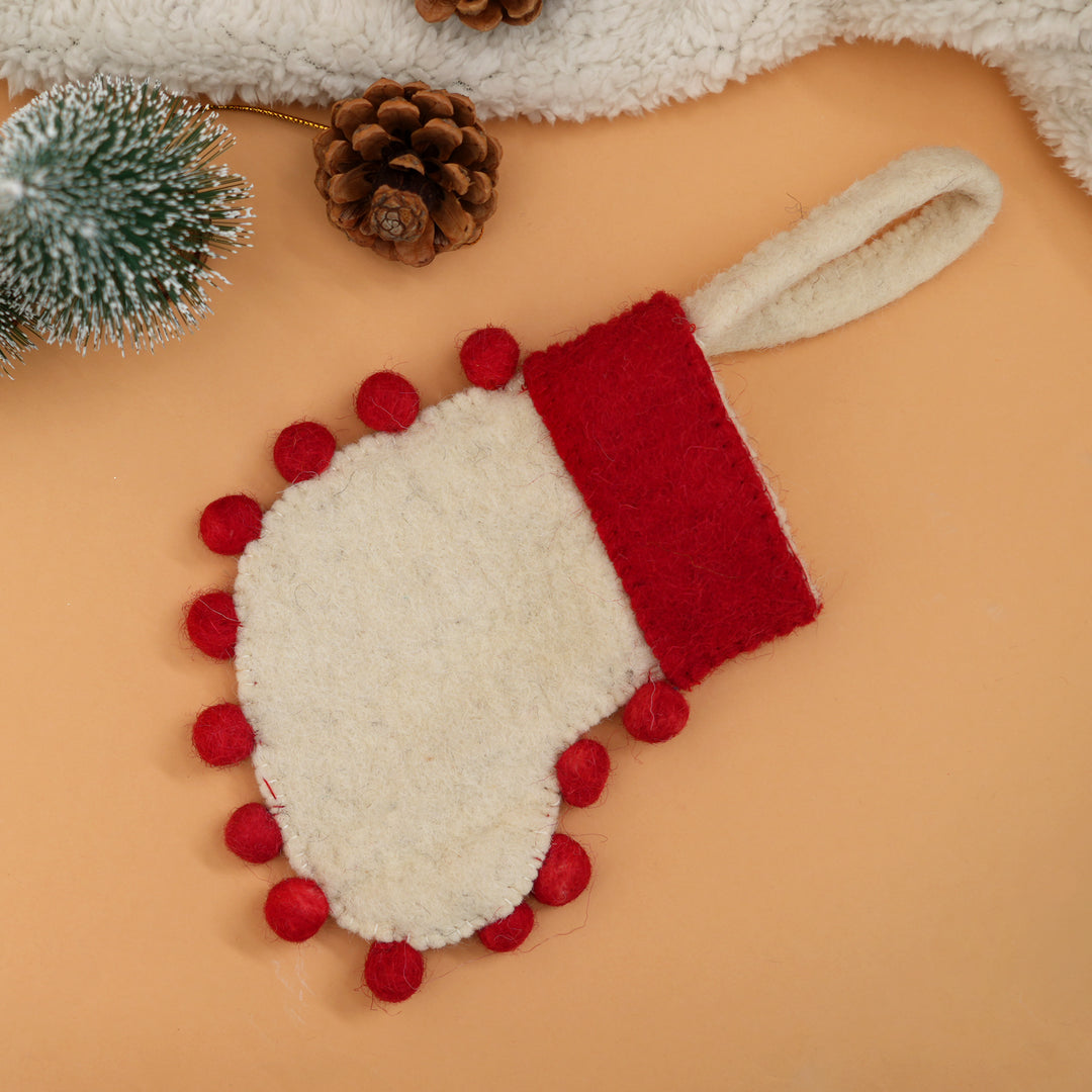 Mini Christmas Stocking Decor | Holiday Hanging Ornament