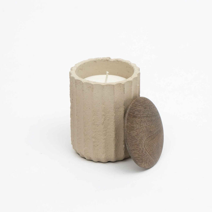 Ecomix Wooden Vanilla Candle