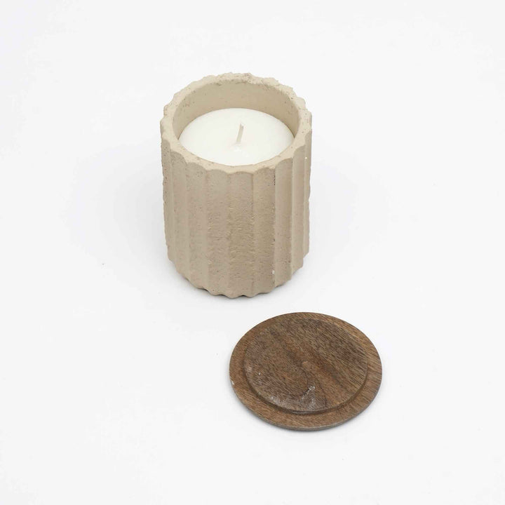 Ecomix Wooden Vanilla Candle