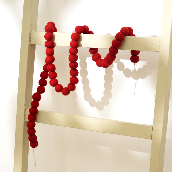 Christmas Décor Garland | Felt | Red