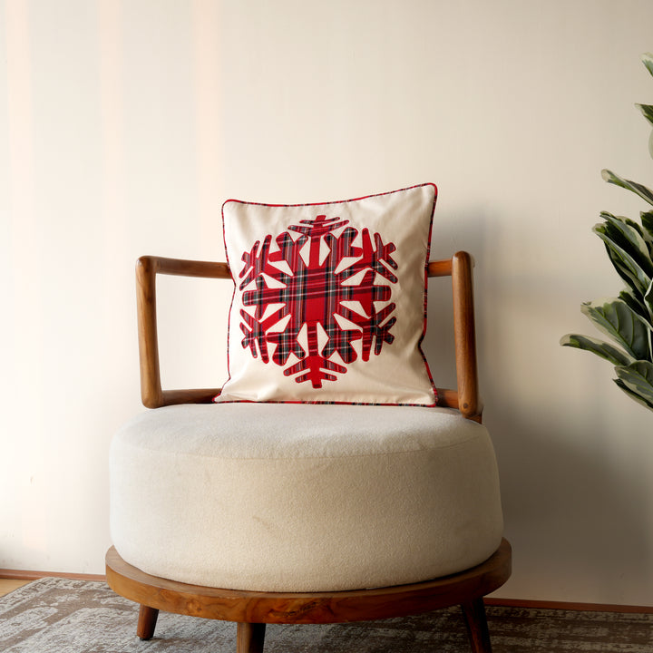 Decorative Pillow | Poly Dupion Pillow with Embroidery | 18x18"