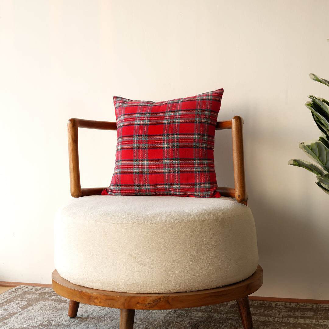 Decorative Pillow | Poly Dupion Pillow with Embroidery, 18x18"